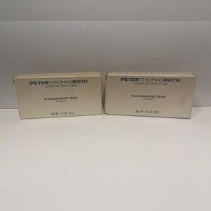 2 x Peter Thomas Roth Massaging Bars For Bath 1.75oz./Bar NEW